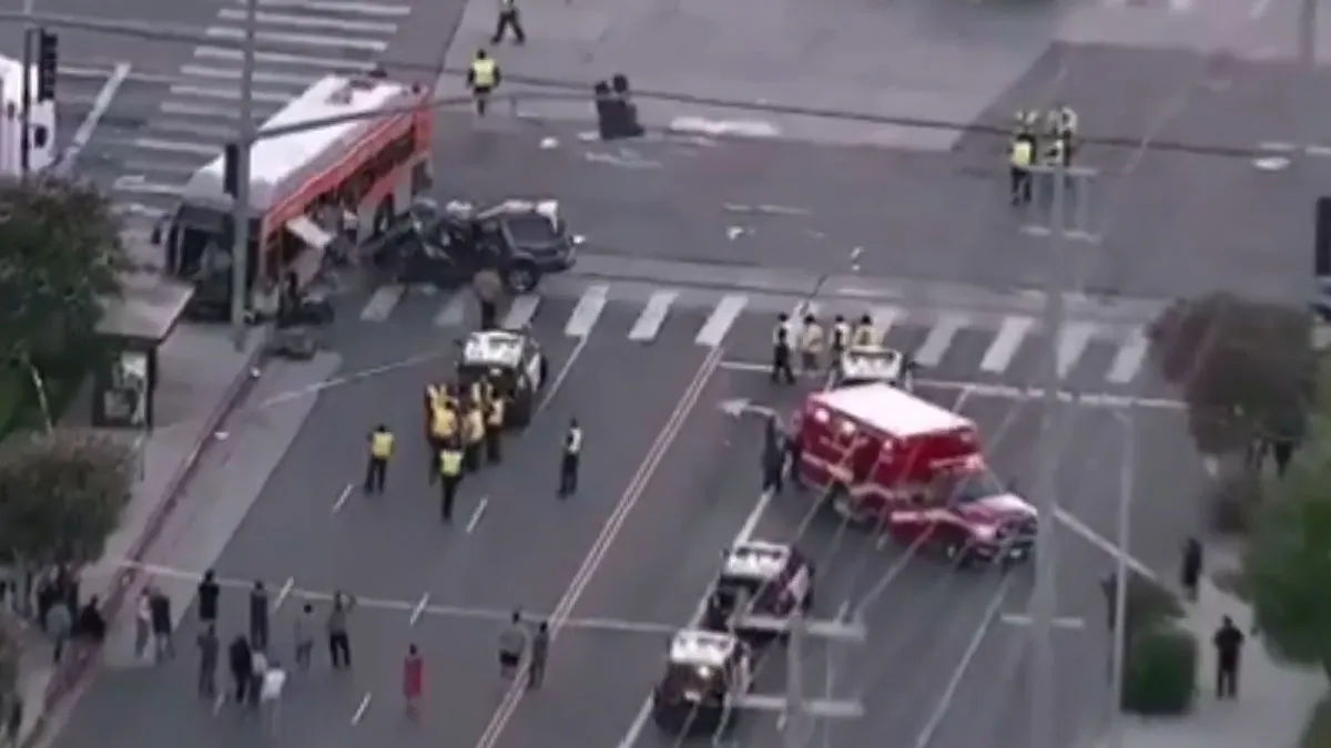 Helicóptero de NBC4 se estrella en Los Ángeles durante cobertura de accidente